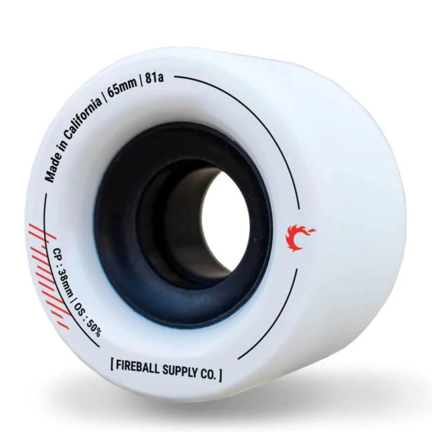 Fireball Tinder Wheels - 65mm / 81A_White___True Supplies