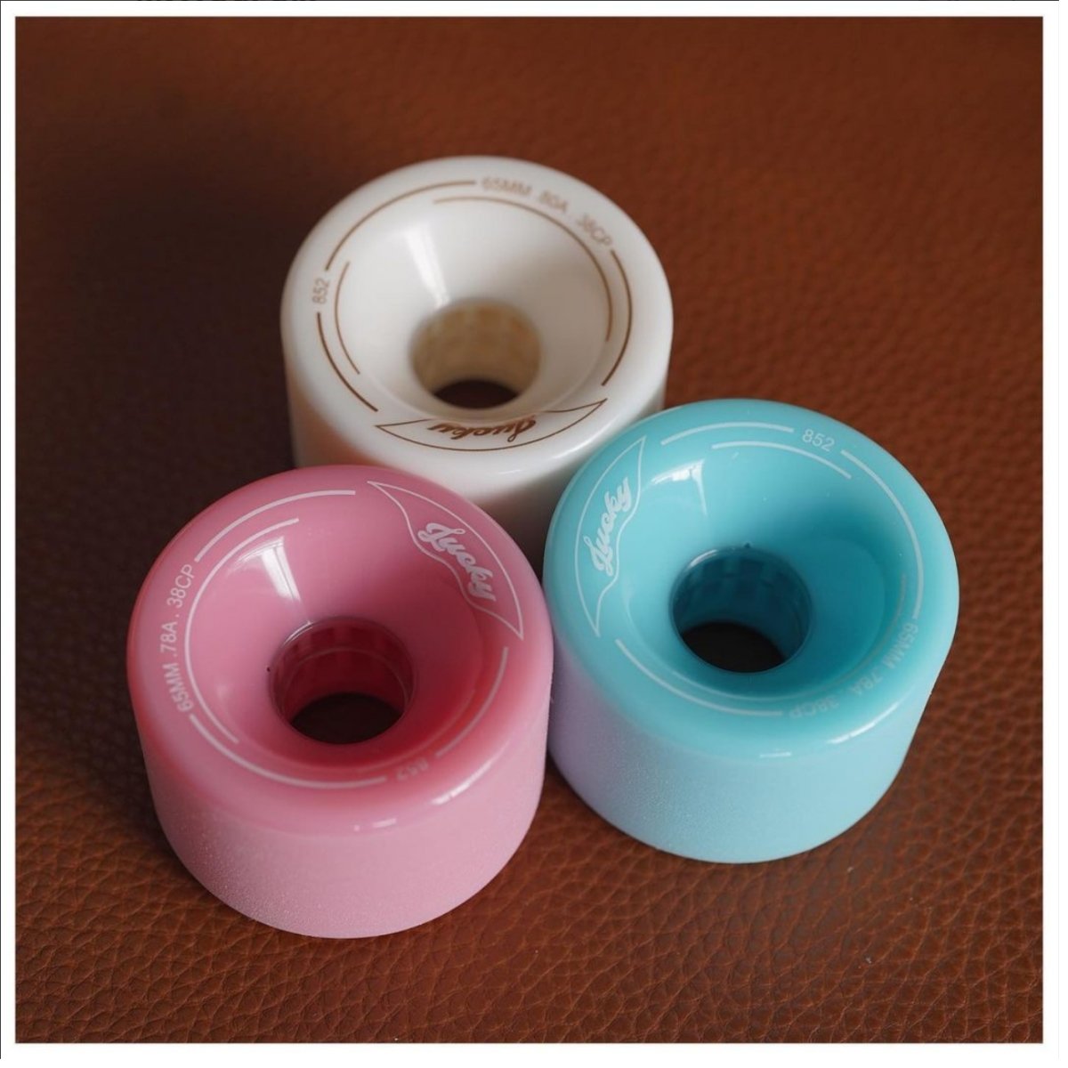 Lucky Wheels - Sixty Five - Pink - 65mm / 78a (Set of 4 Wheels)____True Supplies