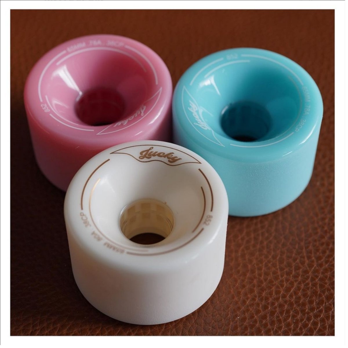 Lucky Wheels - Sixty Five - White - 65mm / 80a (Set of 4 Wheels)____True Supplies