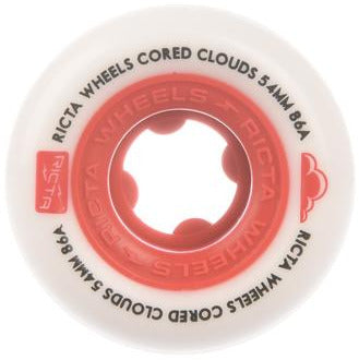 Ricta Cored Clouds Wheels - 54mm - Red 86A____True Supplies
