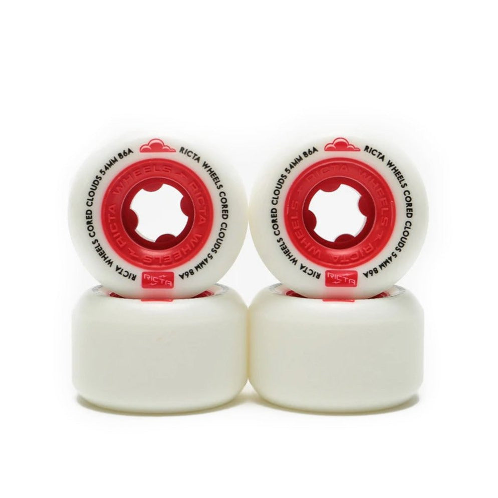 Ricta Cored Clouds Wheels - 54mm - Red 86A____True Supplies