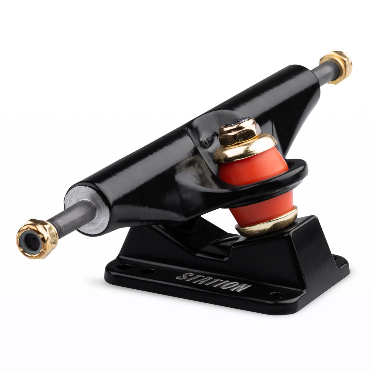 Station - Triple S V2 - Surfskate Trucks Set_Black (set incl. hardware)___True Supplies