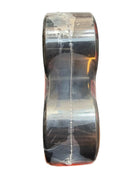 A pack of four Nothing But Free skateboard wheels in a clear plastic blister pack with a bright orange label, side view.
