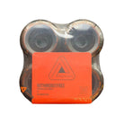 A pack of four Nothing But Free skateboard wheels in a clear plastic blister pack with a bright orange label.