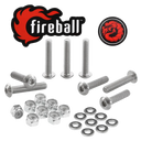 Fireball Dragon Stainless Steel Hardware Set - Silver