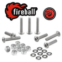 Fireball Dragon Stainless Steel Hardware Set - Silver