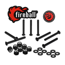 Fireball Dragon Stainless Steel Hardware Set - Black