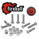 Fireball Dragon Stainless Steel Hardware Set - Silver