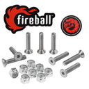 Fireball Dragon Stainless Steel Hardware Set - Silver