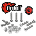 Fireball Dragon Stainless Steel Hardware Set - Silver