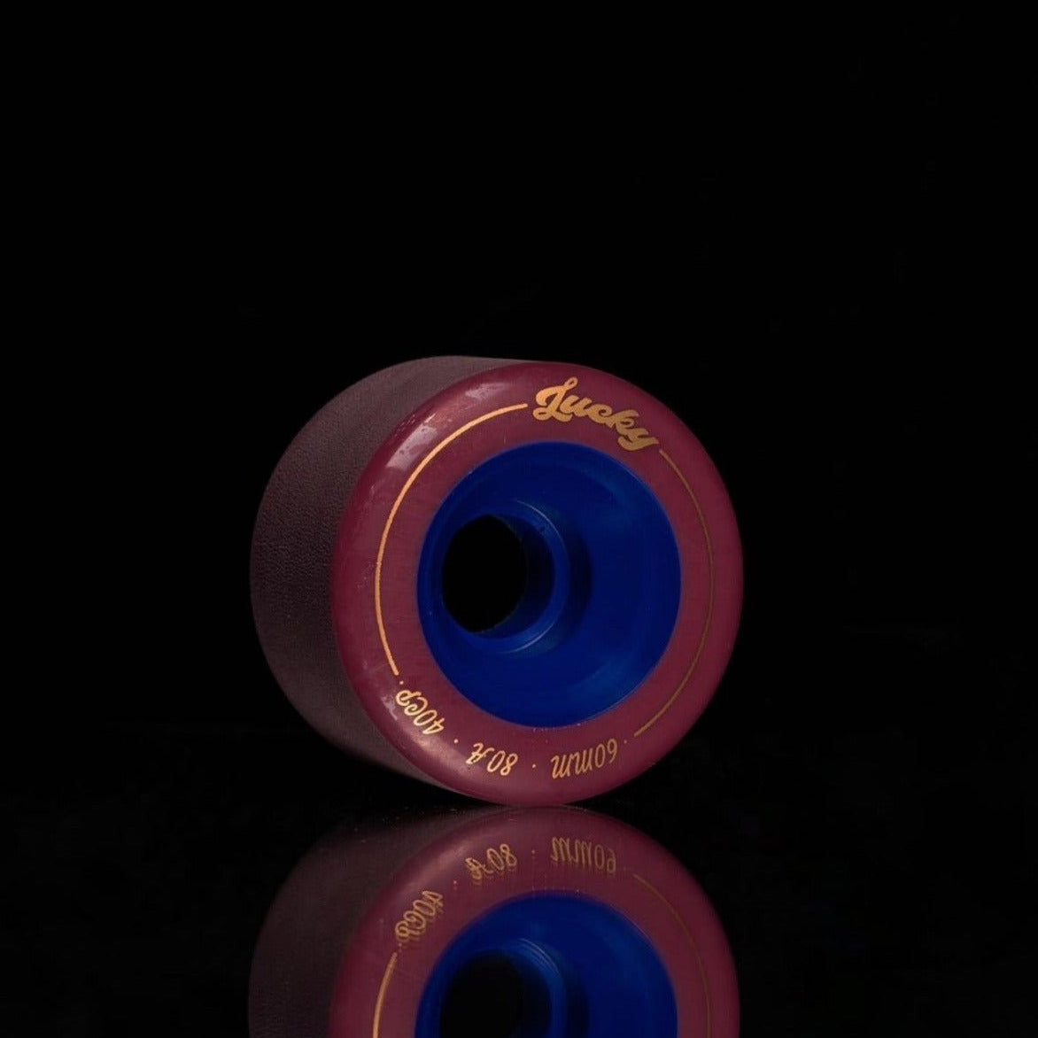 Lucky Wheels - Dark Red & Blue - 60mm / 80a (Set of 4 Wheels)____True Supplies