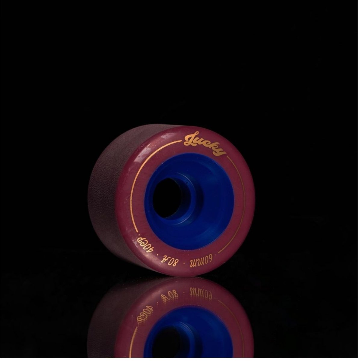 Lucky Wheels - Dark Red & Blue - 60mm / 80a (Set of 4 Wheels)____True Supplies