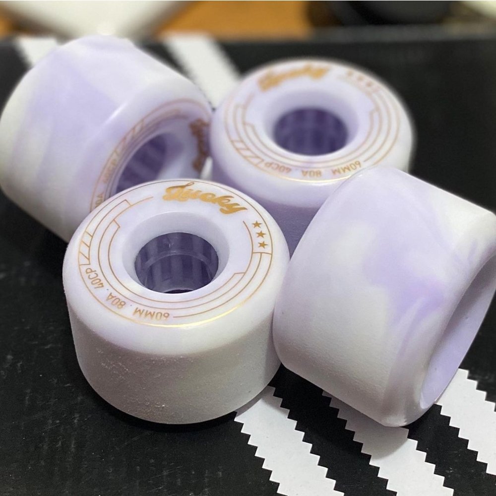 Lucky Wheels - Sky Sixties - 60mm / 80a (Set of 4 Wheels)_Sky Lavender___True Supplies