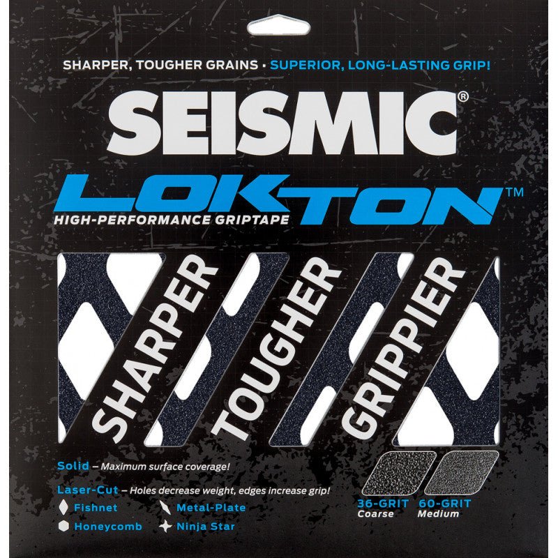 Seismic Lokton 36-grit Griptape sheets (3 pack)_Fishnet___True Supplies