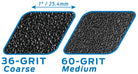 Seismic Lokton 36-grit Griptape sheets (3 pack)_Ninja___True Supplies