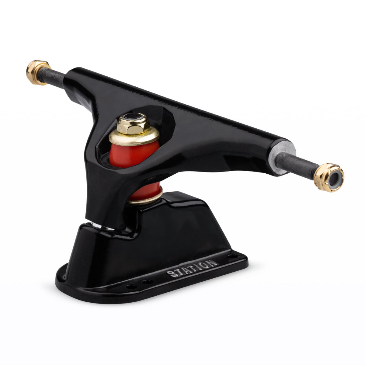 Station - Triple S V2 - Surfskate Trucks Set_Black (set incl. hardware)___True Supplies